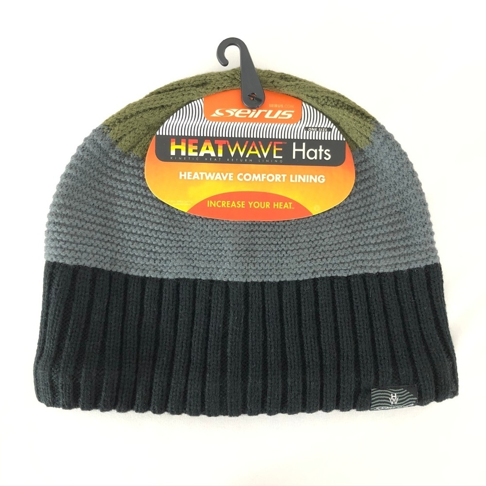 Seirus Heatwave Beanie Hat Striped Knit Unisex